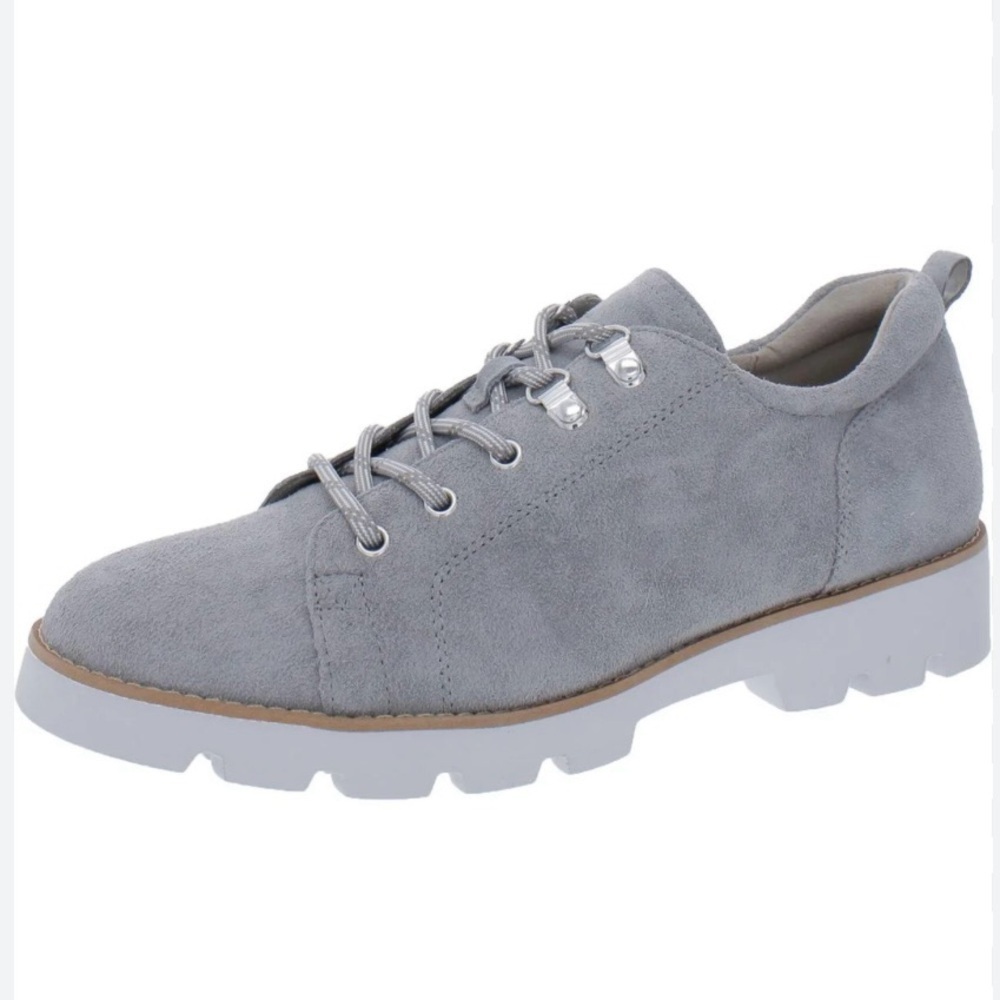 VIONIC Ballari Grey Oxford Suede Lace Up Shoes 8.5